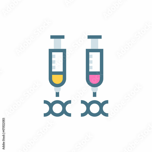 GENETIC MODIFICATION icon in vector. Logotype