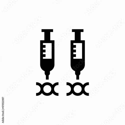GENETIC MODIFICATION icon in vector. Logotype