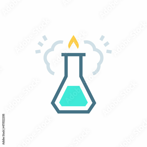 CHEMICAL REACTION icon in vector. Logotype
