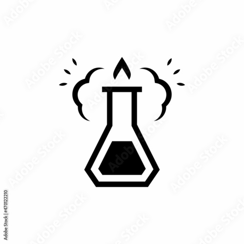 CHEMICAL REACTION icon in vector. Logotype
