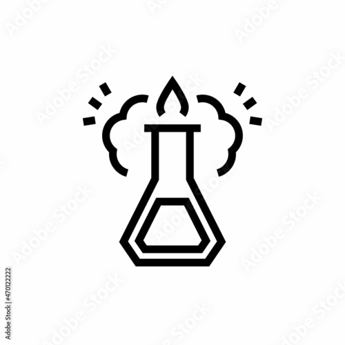 CHEMICAL REACTION icon in vector. Logotype
