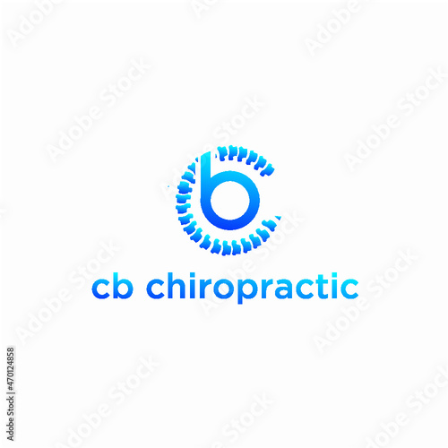 cb chiropractic logo, chiropractic logo, letter cb logo, health logo