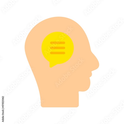 Speak Flat Vector Icon Design
