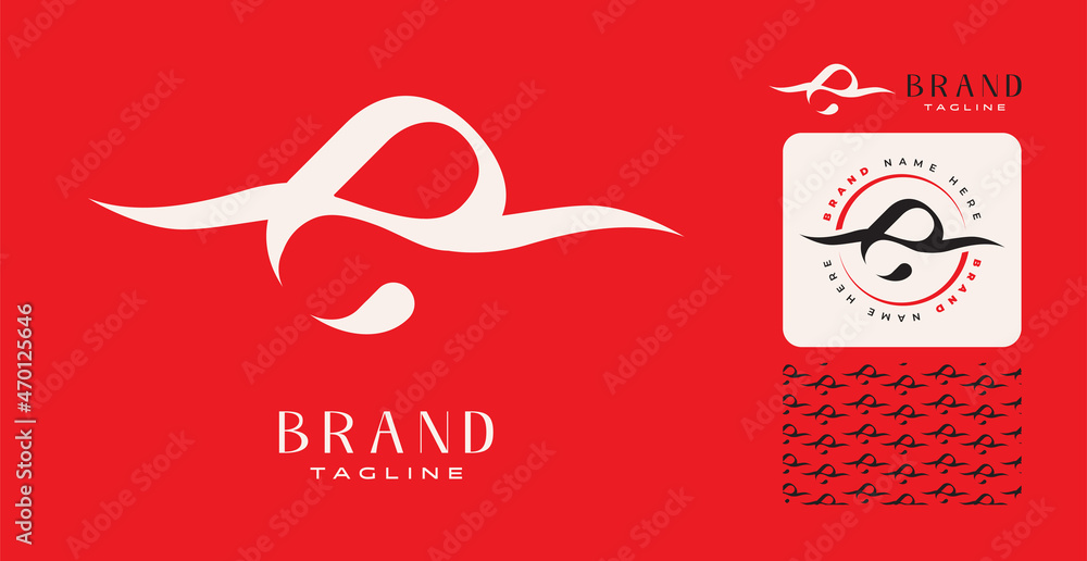 Letter E brand logo for creative brands, clothing, art, shopping