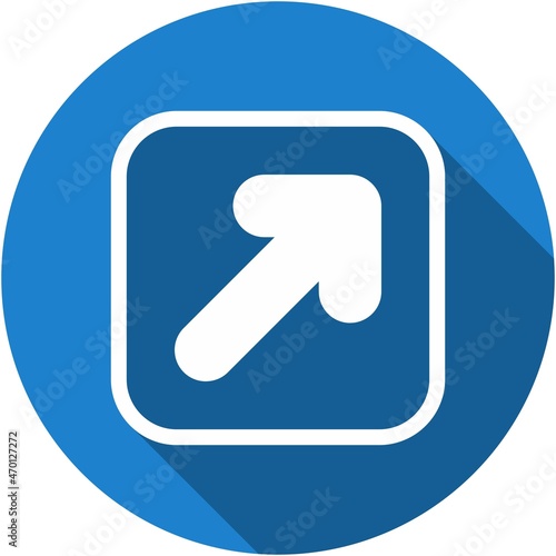 Direction Glyph Circle Vector Icon Design
