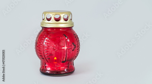 Candle lamp in Holy Saturday or orthodox Easter