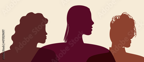 African people isolated, Silute vector stock illustration with Black people community as Afro group as black people achievements