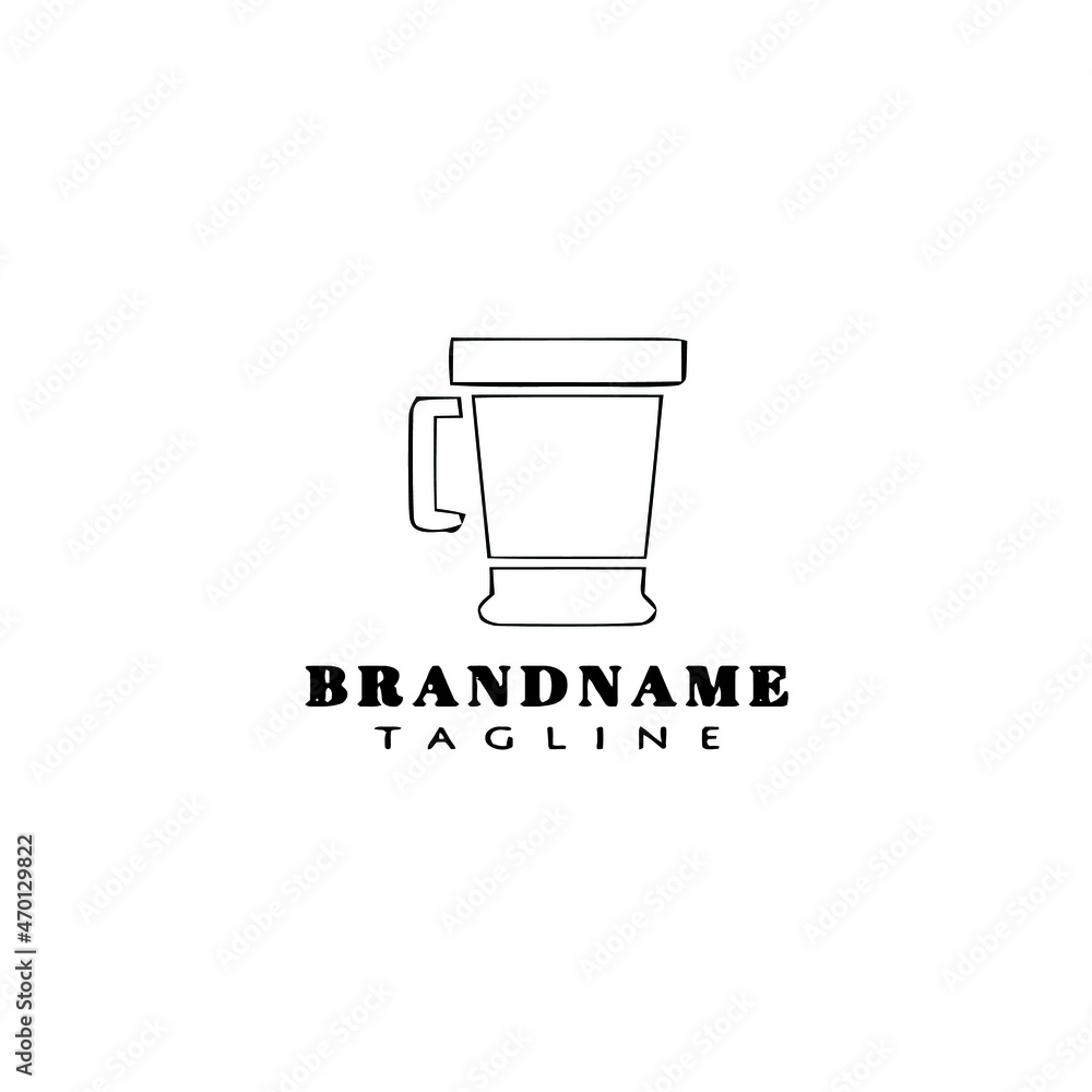 coffee pot logo cartoon icon design template black isolated vector illustration coffee pot logo cartoon icon design template black isolated vector illustration