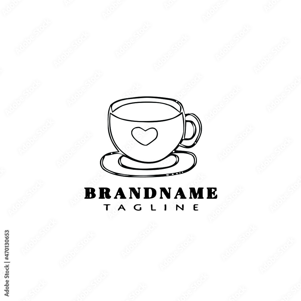 cup logo cartoon icon design template black isolated vector illustration cup logo cartoon icon design template black isolated vector illustration