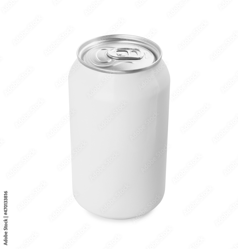 Can of energy drink isolated on white. Mockup for design Can of energy drink isolated on white. Mockup for design