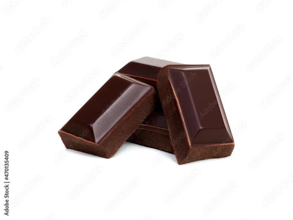Chocolate isolated on white Chocolate isolated on white