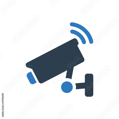 Camera supervision wireless icon