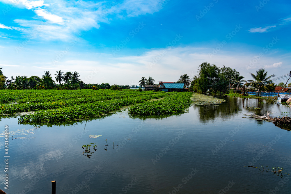 Fototapeta premium Floods, Flooded Homes, Farmland and Countryside