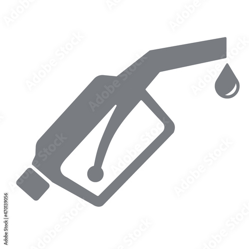 Fuel pump nozzle icon / illustration - gas pump nozzle