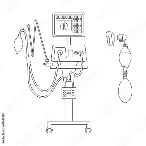 The device of artificial ventilation of lungs