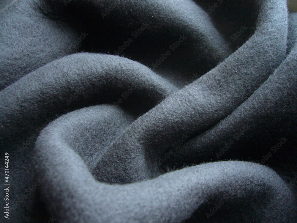 casual Específico Representar Black jersey fabric with fleece backing. Non-woven fabric texture, knitted  fabric. foto de Stock | Adobe Stock