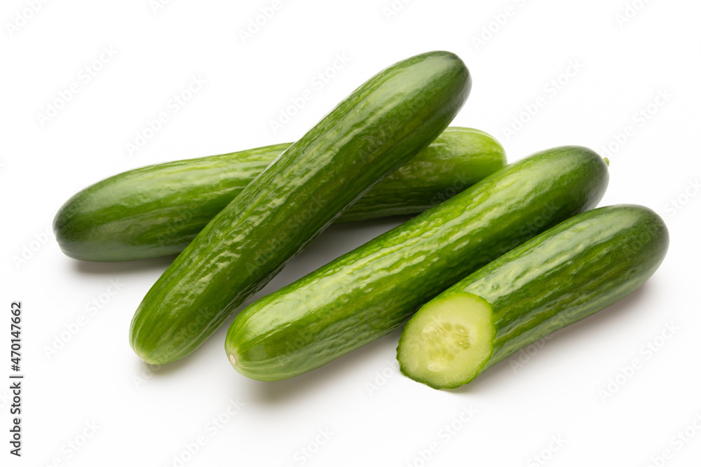 Fresh cucumber on white background. Fresh cucumber on white background.