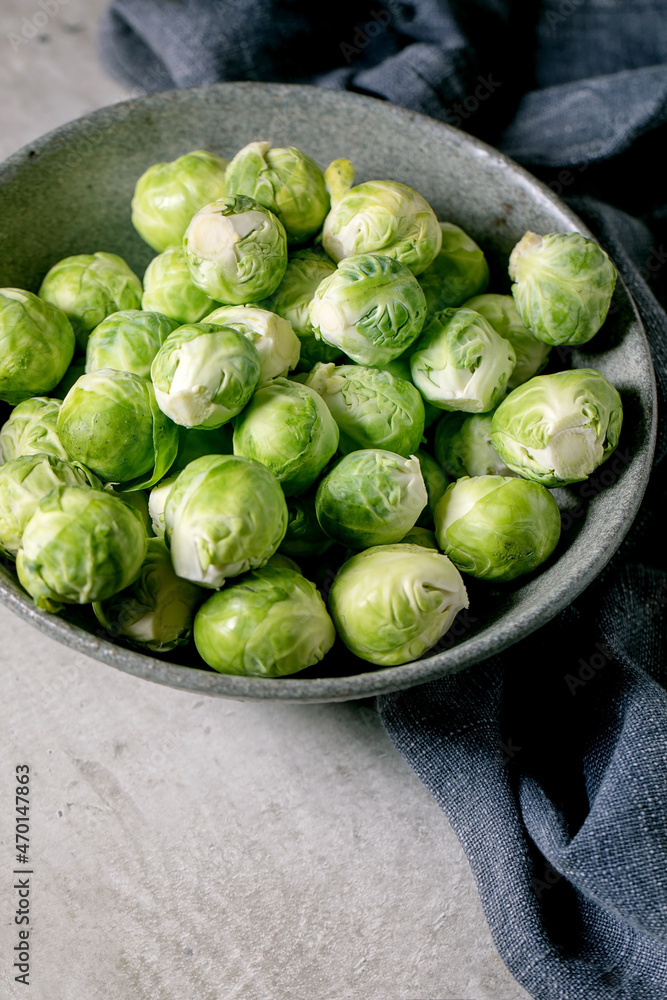 Heap of fresh raw organic brussels sprouts Heap of fresh raw organic brussels sprouts