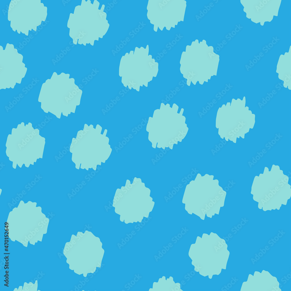 Polka dot light blue abstract seamless pattern on blue background. Vector design for textile, backgrounds, clothes, wrapping paper, web sites and wallpaper. Fashion illustration seamless pattern. Polka dot light blue abstract seamless pattern on blue background. Vector design for textile, backgrounds, clothes, wrapping paper, web sites and wallpaper. Fashion illustration seamless pattern.