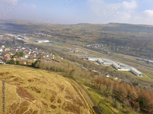 Ebbw Vale in the Welsh Valleys 