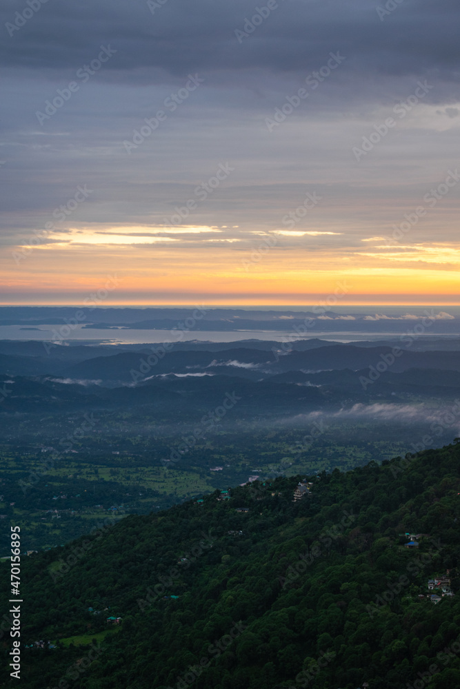 beautiful view of the hills during sunset beautiful view of the hills during sunset