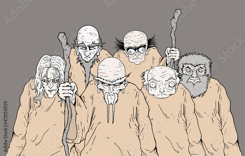 Group of old people