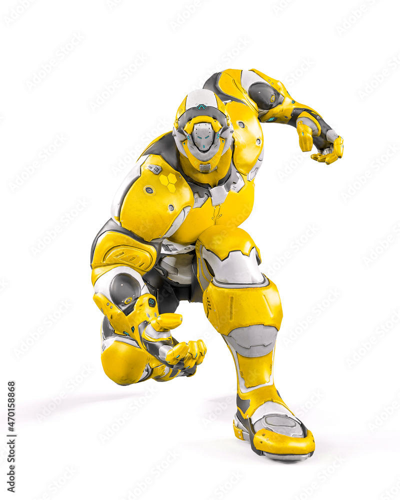 future soldier in action white background future soldier in action white background