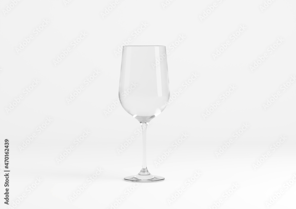 Blank transparent wine bottle with glasses on the empty background Blank transparent wine bottle with glasses on the empty background