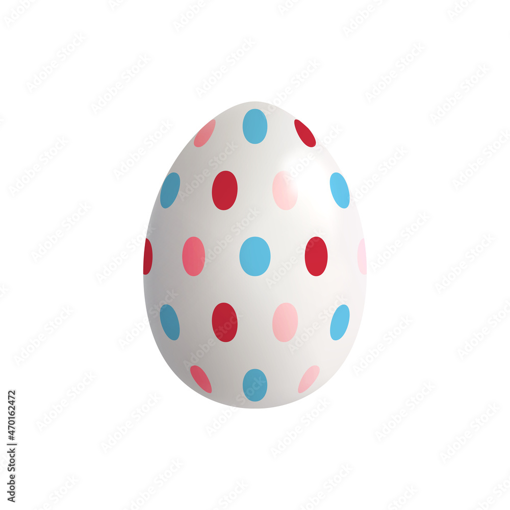 Easter Dotted Egg Composition Easter Dotted Egg Composition