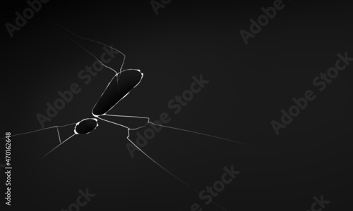 Background with warning sign symbol, danger caution illustration icon, hollowed out exclamation mark