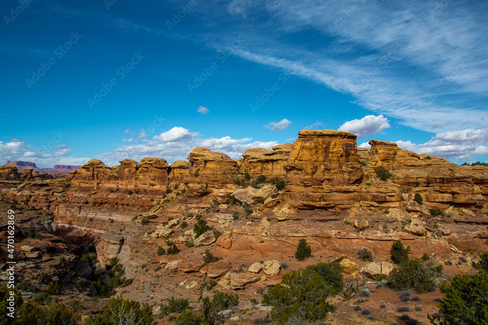 Fototapeta premium Amazing futuristic landscape in The Canyonland
