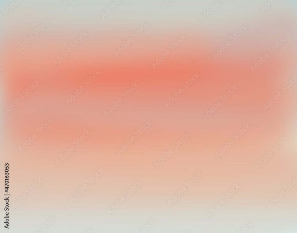 Naklejka premium Blue and orange background. Orange gradient on a blue background. Minimal illustration with blue and orange. Soft and minimal digital painting and background. Summer sky illustration. Blurry.