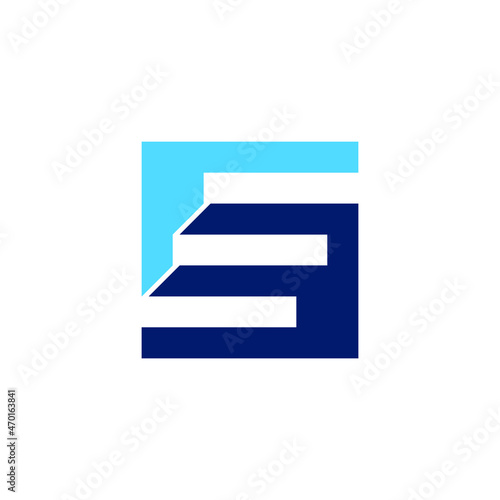 Abstract letter E logo design template. dark blue and blue Color pixel creative sign. Universal vector icons. Digital Data Concepts, vision, data, technology Icons. logo vector template