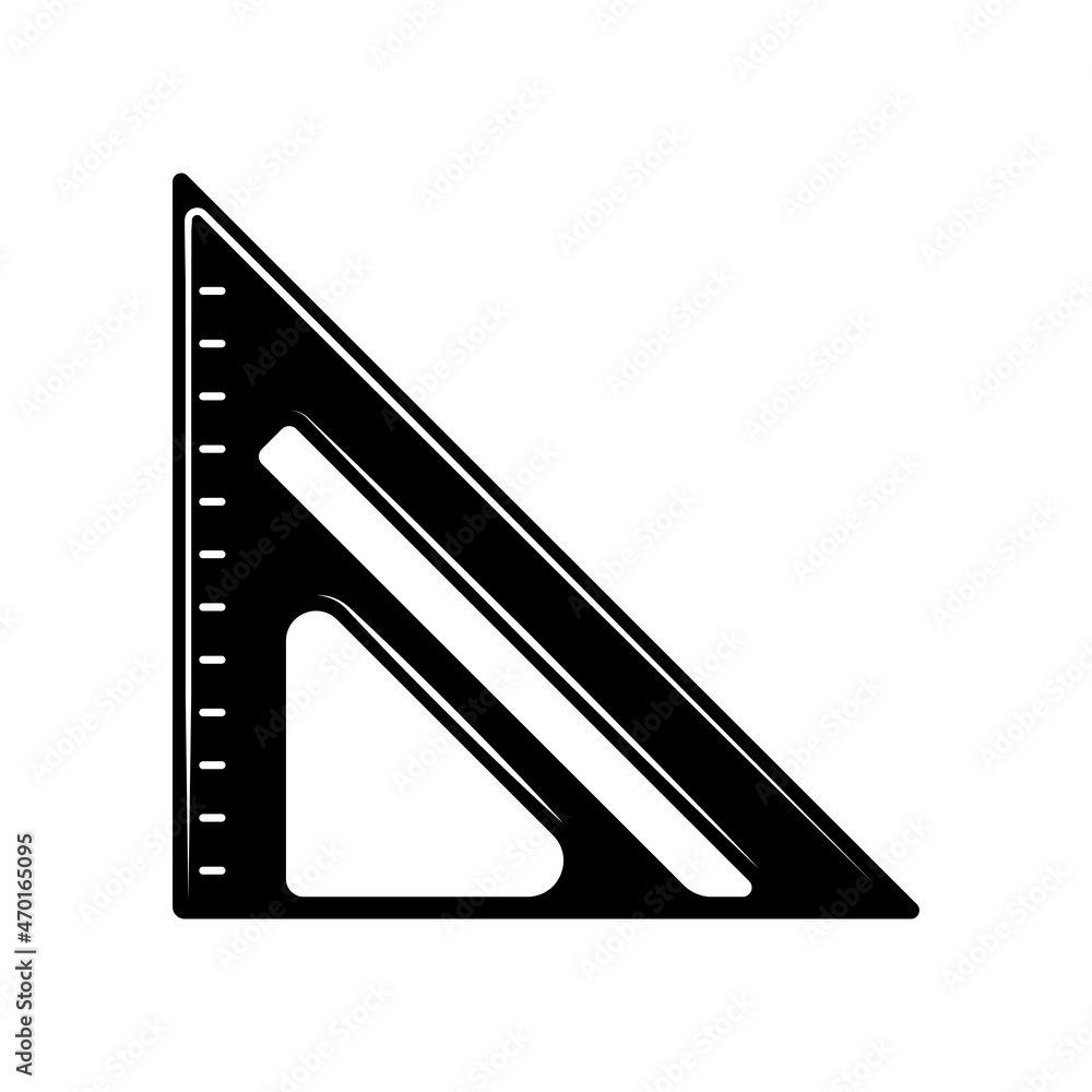 Triangular Ruler Engraving Composition Triangular Ruler Engraving Composition