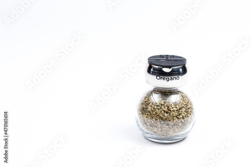 Oregano spice isolated white background