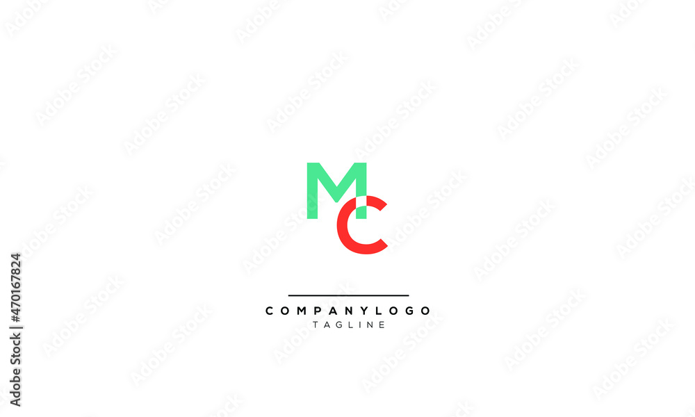 MC letters, MC icon, MC symbol, MC initial, MC vector, MC design, MC ...
