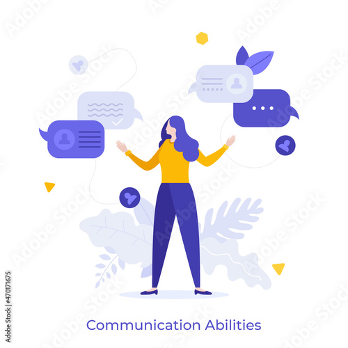 Vector Business Concept With Character