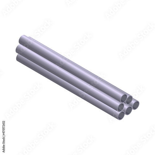 Metal Pipes Bunch Composition