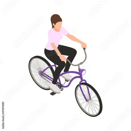 Fototapeta Naklejka Na Ścianę i Meble -  Woman Bike Ride Composition
