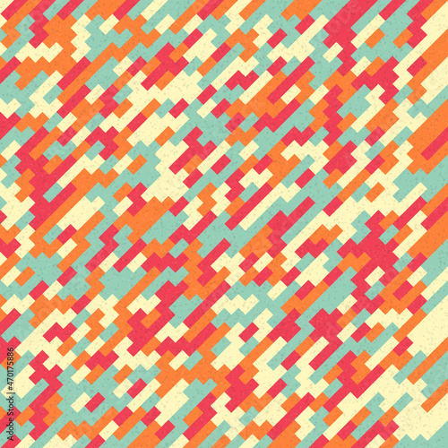 Abstract Geometric Pattern generative computational art illustration