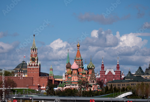 MOSCOW - JULE 27: Moscow Red square, History Museum on Jule 27, 2019 in Moscow, Russia