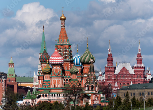 St Basils cathedral on Red Square in Moscow