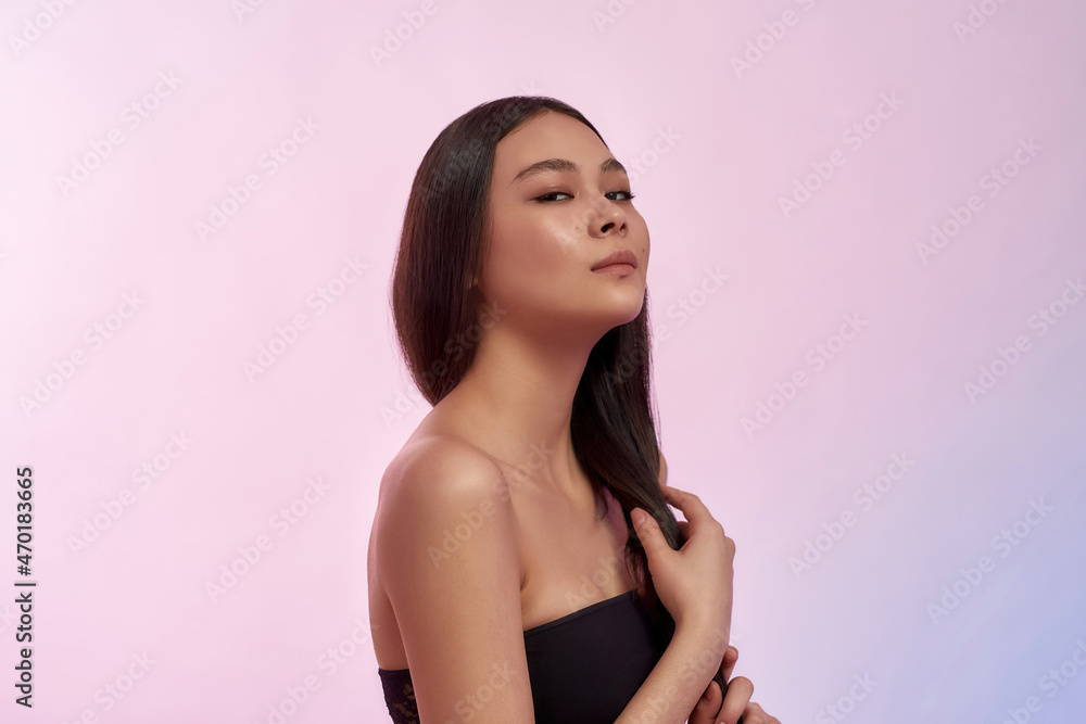 Portrait of beautiful young Asian woman model Portrait of beautiful young Asian woman model