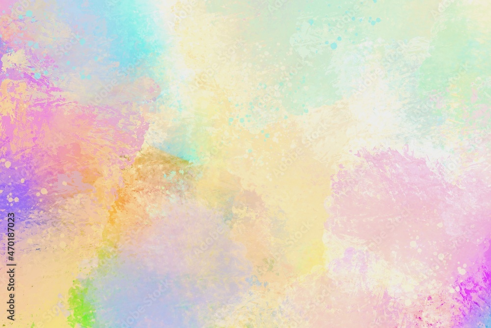 abstract colorful grunge watercolor background in warm tones, watercolor paint stains, textured colorful wallpaper for editing, rainbow template with space for text, colorful watercolor cover design 