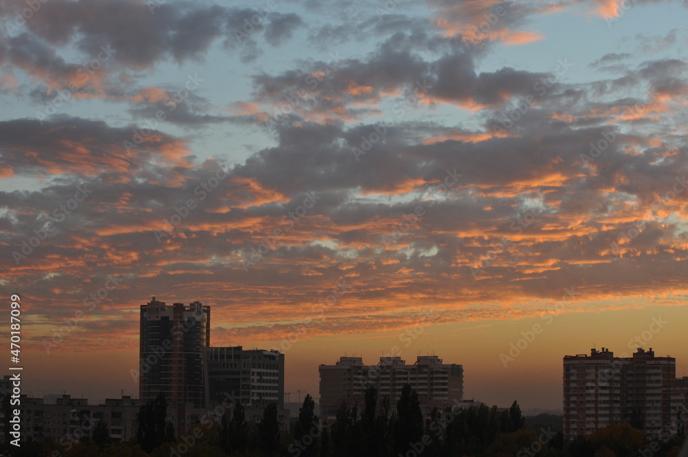 sunset in the city sunset in the city
