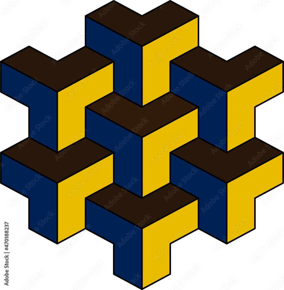 Obraz premium abstract background made of cubes