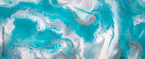 Epoxy resin art. Abstract composition for your design. Macro photo.