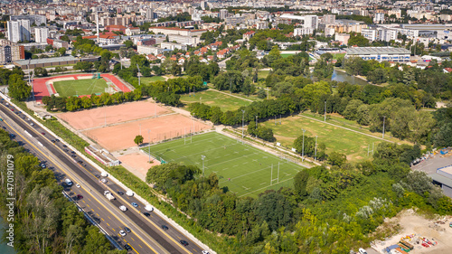 Stade athlétisme Grenoble © Relief Drone