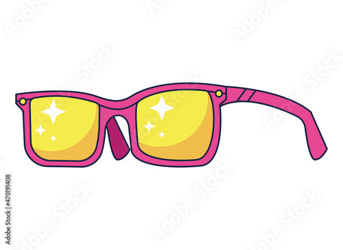 pink sunglasses pop art