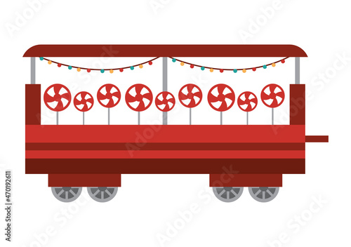 christmas train decorative wagon